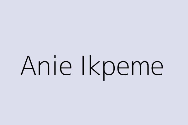 Anie Ikpeme 